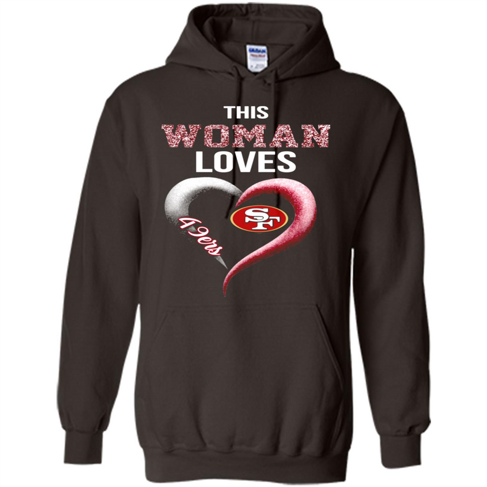This Woman love 49ers NFL football team - Hoodie