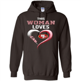 This Woman love 49ers NFL football team - Hoodie