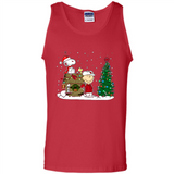 Arizona Cardinals Snoopy The Peanuts Movie Christmas Football Super Bowl pingpong - Tank Top