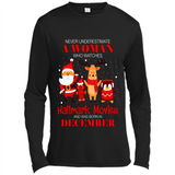 Never Underestimate A December Woman Watches Hallmark Movies Sweatshirt PINGPONG