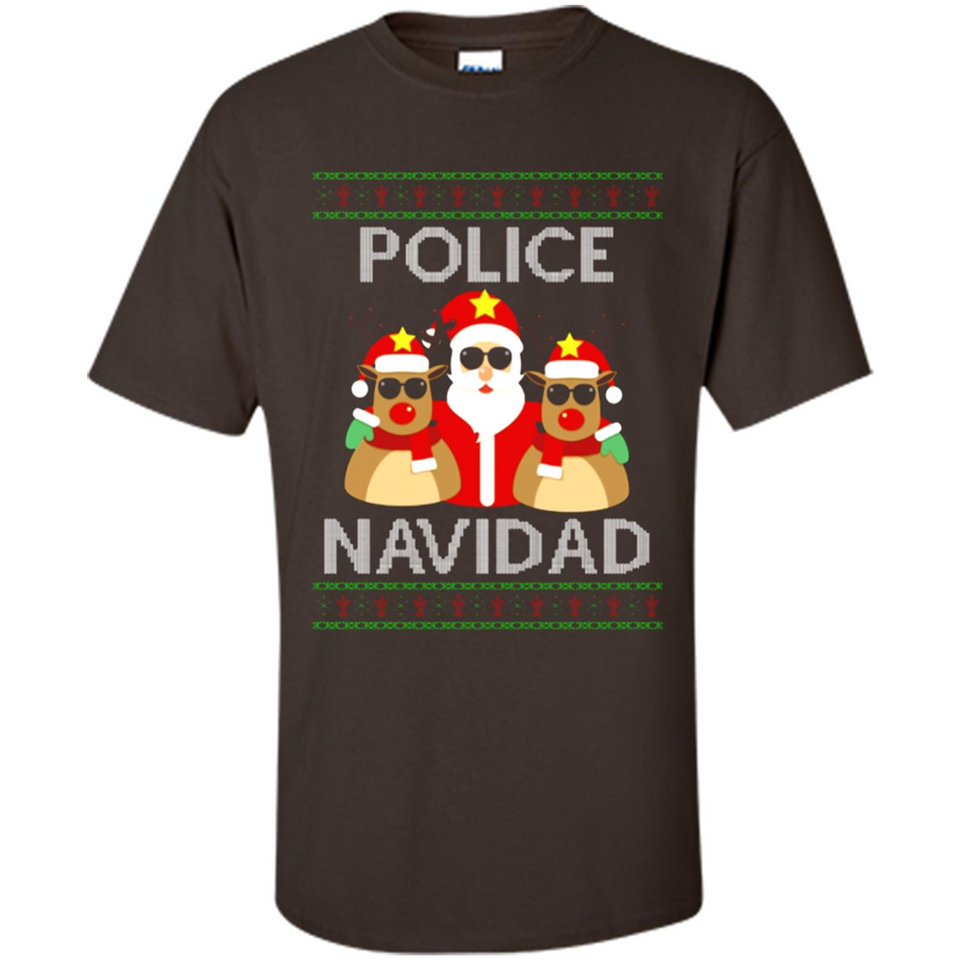 FUNNY POLICE NAVIDAD T-SHIRT Santa Christmas Party - Shirt