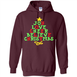 Joy Love Cheer Believe Christmas Tree