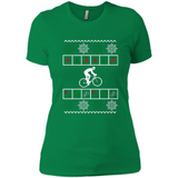 Christmas Ugly Sweater Best Cycling Ugly Christmas Sweater - Ladies' Boyfriend T-Shirt