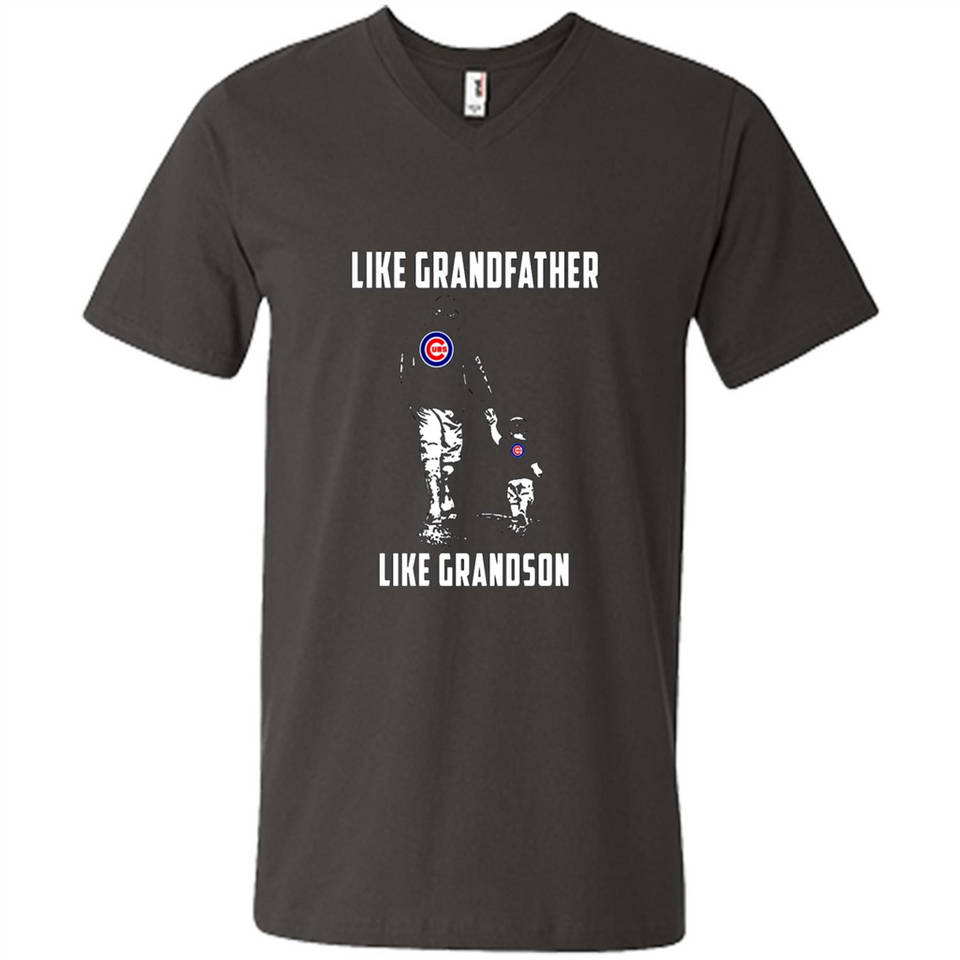 Chicago Cubs GrandFather Like GrandSon - Men's V-Neck