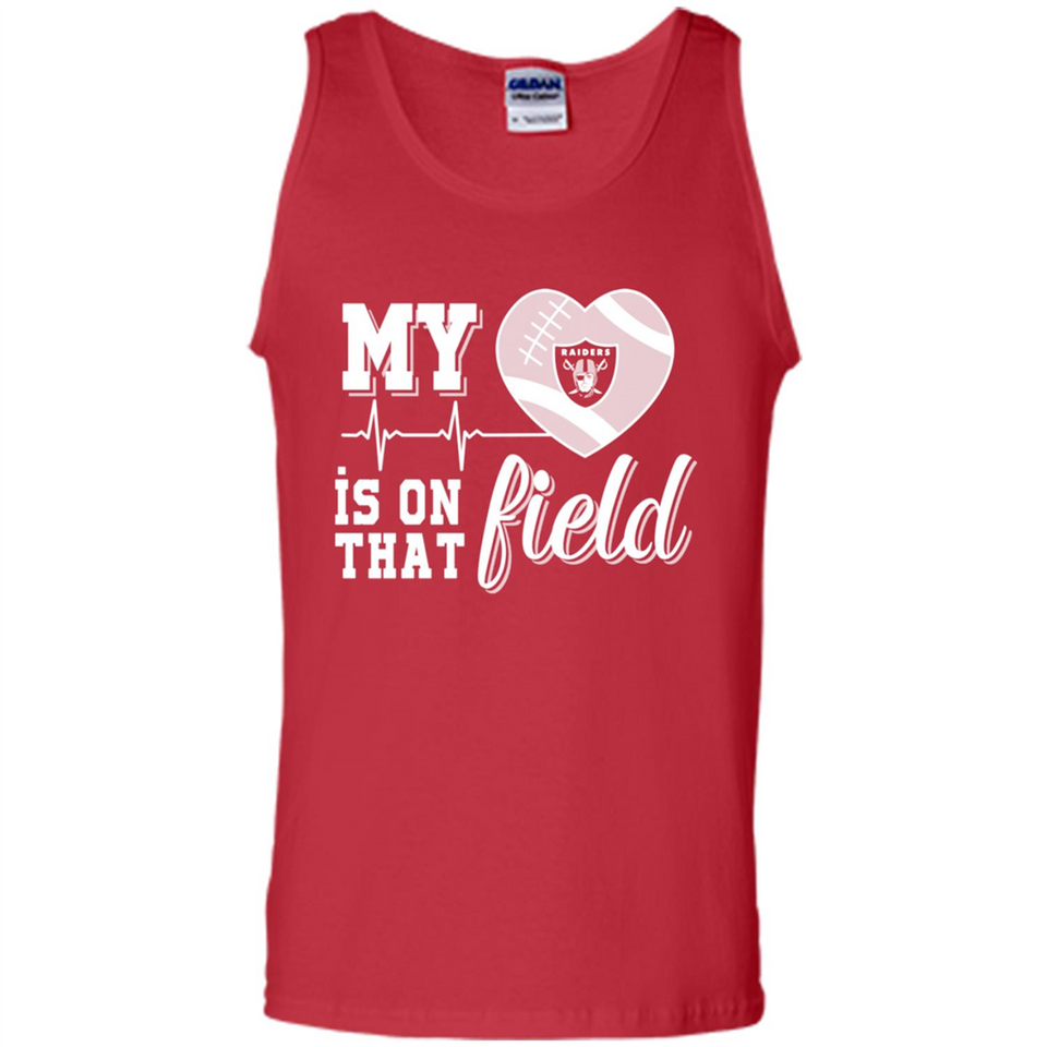 Oakland Raiders Football My Heart is on that Field - Tank Top