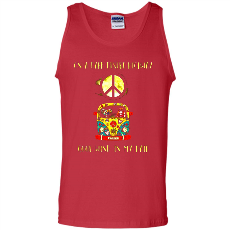 Peace-On A Dark Desert Highway Cool Wind In My Hair Shirt PINGPONG - Tank Top
