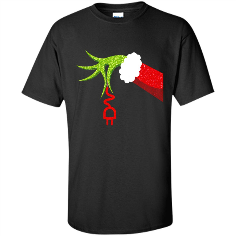 Funny Grinch Hand Holding Electrician Ornament Christmas PING PONG