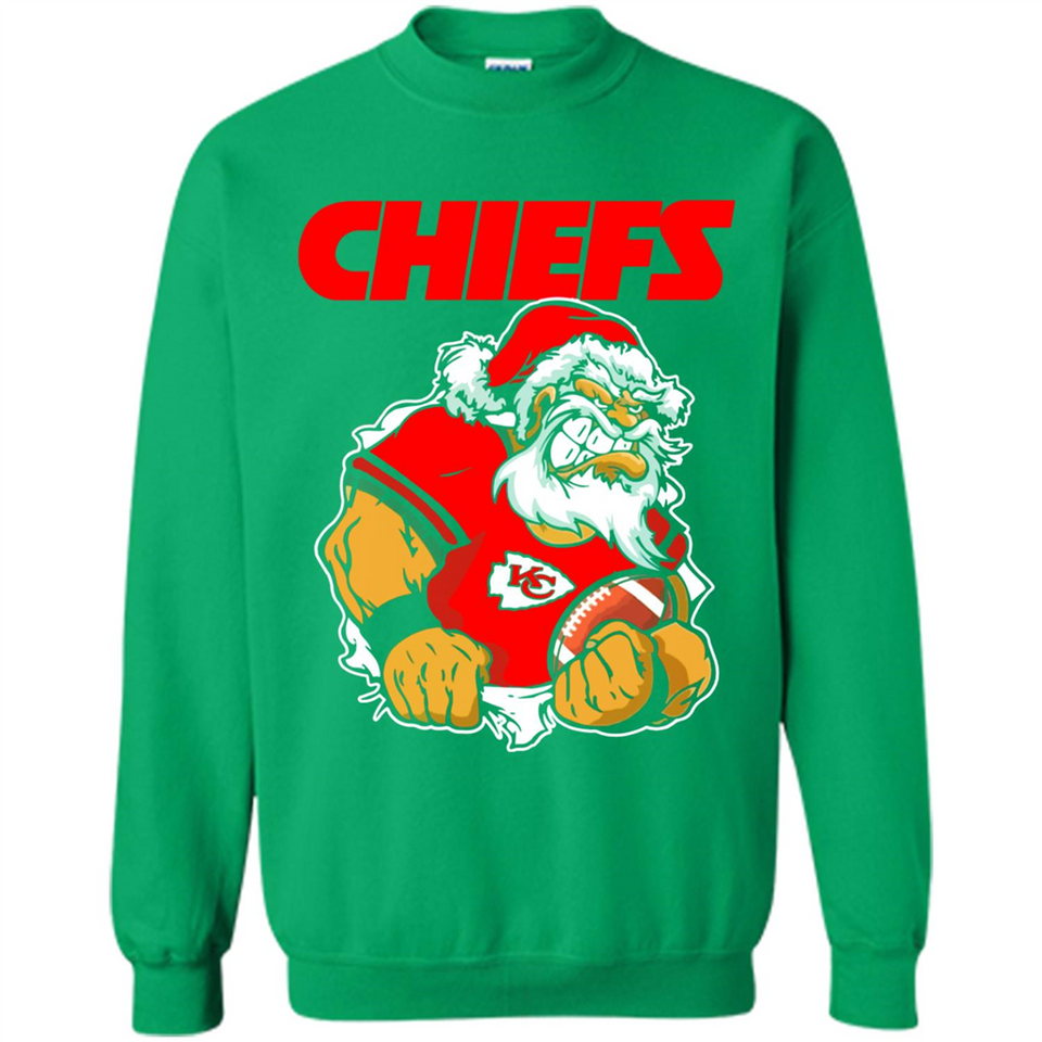 Grumpy Santa Claus Kansas City Chiefs Football Team PINGPONG