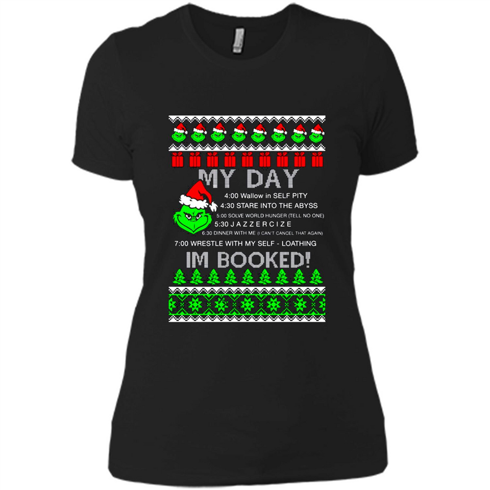 Mr Grinch my day I’m booked Christmas sweater PINGPONG