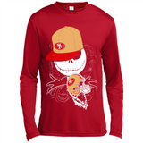 Jack Skellington The Nightmare Before Christmas-49ers Football - Canvas Long Sleeve T-Shirt
