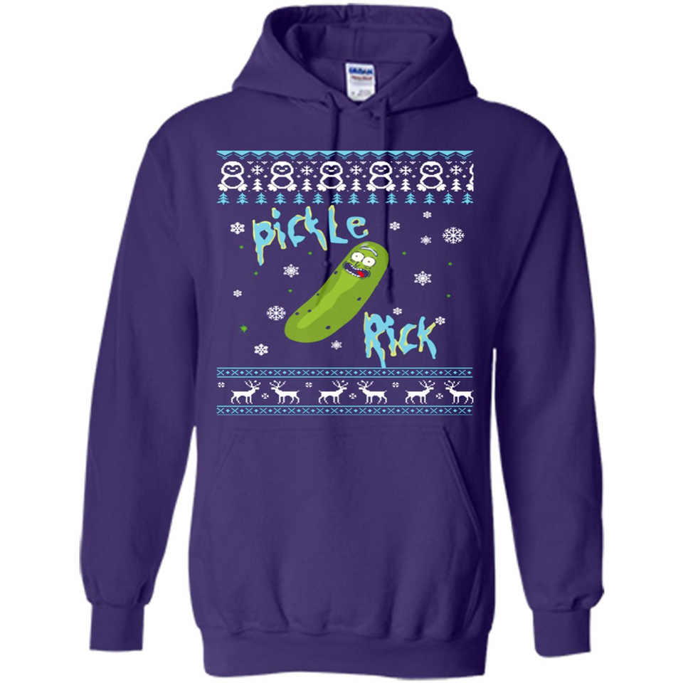 Rick and Morty Pickle Rick Ugly Christmas Sweater - Hoodie