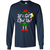 Let's Get Elfed Up Drinking Beer Christmas PINGPONG