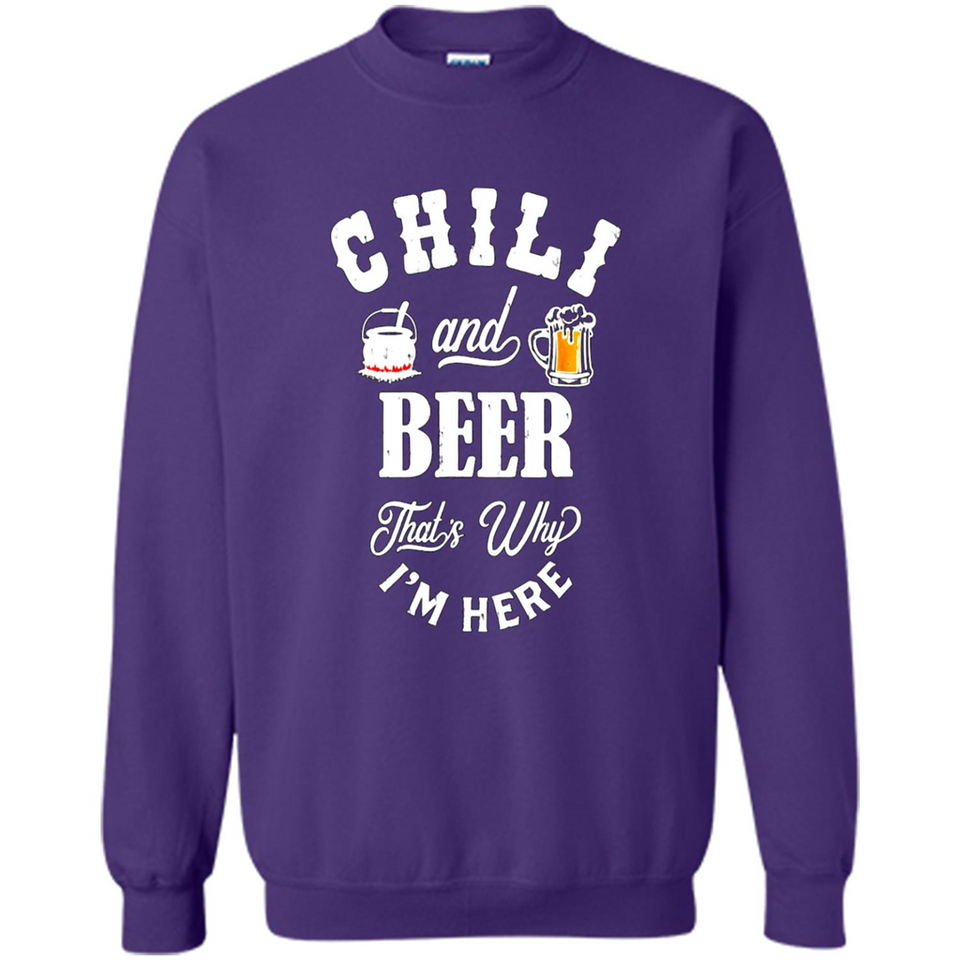 Chili Cookoff Funny T-shirt Chili And Beer - Sweatshirt