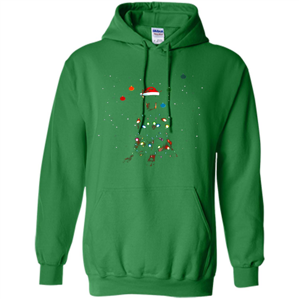 Doberman Santa Lights Christmas Dog Xmas Sweatshirt - Hoodie