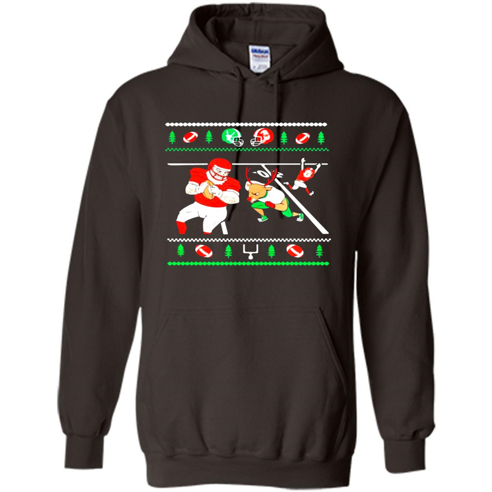 Santa vs Deer Football Ugly Christmas PINGPONG