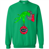 GRINCH HAND HOLDING FLORIDA GATORS GLITTER CHRISTMAS PINGPONG