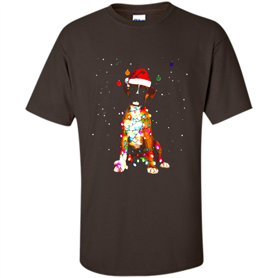 Christmas Lights Boxer Dog Funny Xmas Sweatshirt - Shirt