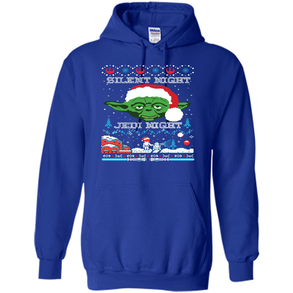 YODA SILENT NIGHT JEDI NIGHT CHRISTMAS UGLY SWEATER