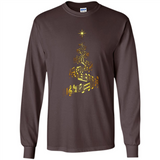Music Note Christmas Tree Xmas Music Lover Mug PINGPONG - Long Sleeve T-Shirt