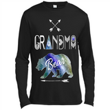 Grandma Bear Shirt Tribal Family Vacation & Camping Tee - Canvas Long Sleeve T-Shirt