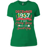 December 1987 31 Years Of Being Classy Sassy - Ladies' Boyfriend T-Shirt