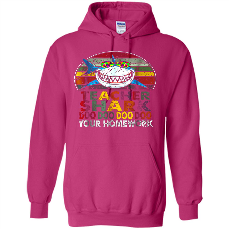 Teacher Shark Doo Doo Doo Your Homework Funny shirt Ladies' Boyfriend