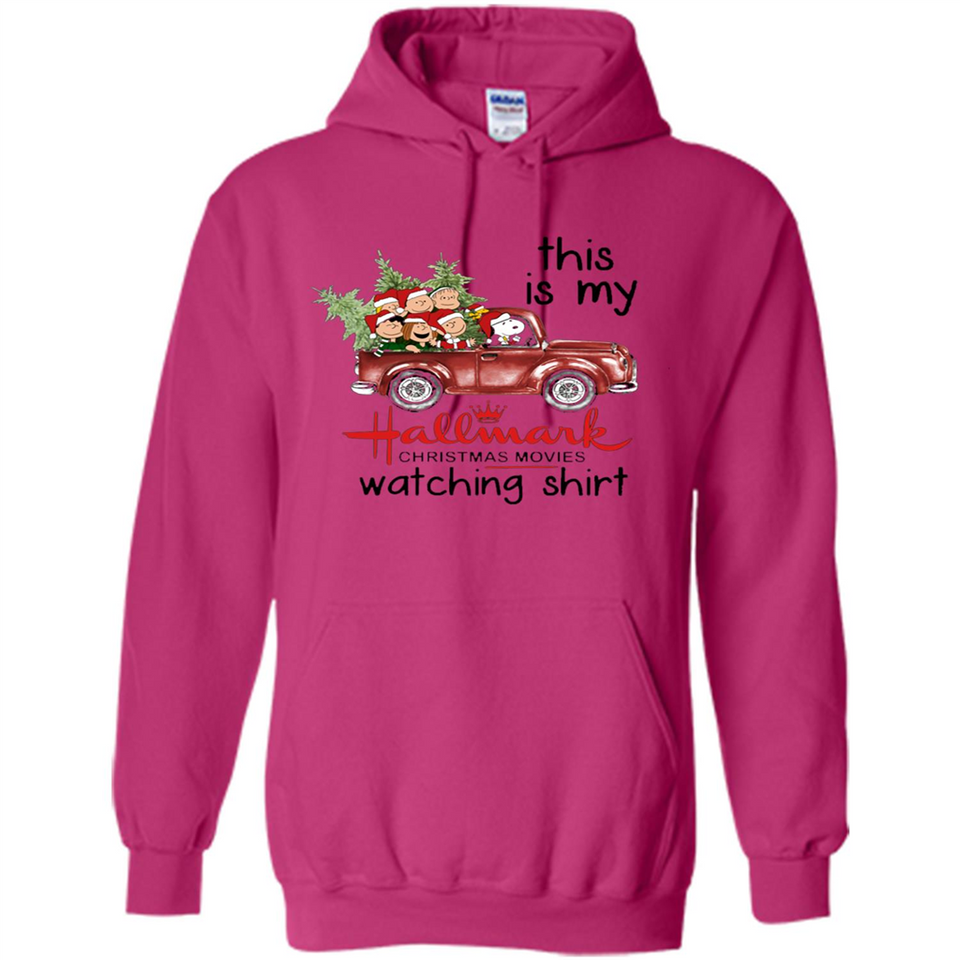Snoopy This Is My Hallmark Christmas Movies Watching T-Shirt - Hoodie