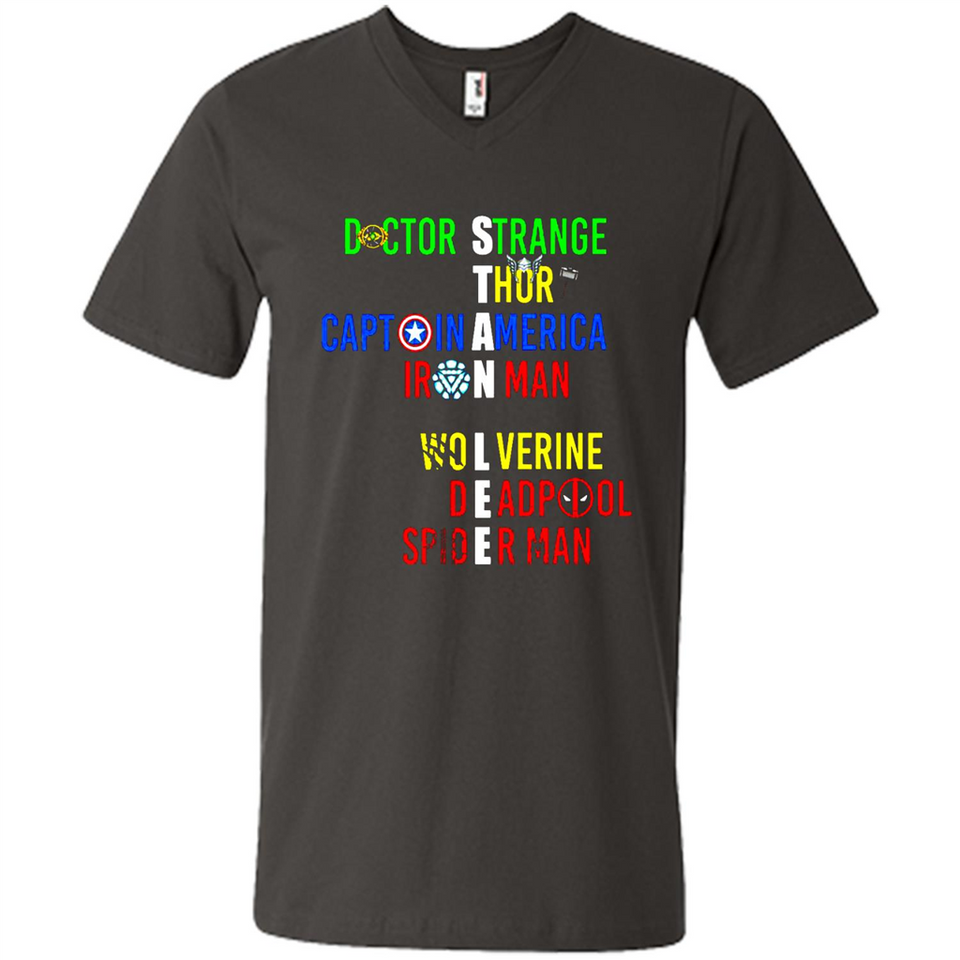 RIP Stan Lee Doctor Strange Thor Caption America Iron Man Shirt PINGPONG - Men's V-Neck