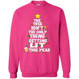 Funny Christmas Tree Drinking Sweatshirt Adult Boozy Festive - Sweatshirt