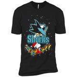 Snoopy Christmas San Jose Sharks - Premium Short Sleeve T-Shirt