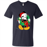 Mickey Mouse Merry Christmas Disney Sweatshirt - Men's V-Neck