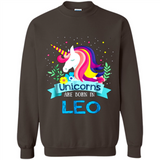 Unicorns are born in Leo Birthday Rainbow Gift Ladies Custom