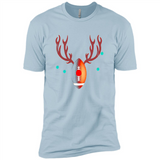 Football Christmas Shirt Reindeer Christmas Football Funny - Premium Short Sleeve T-Shirt