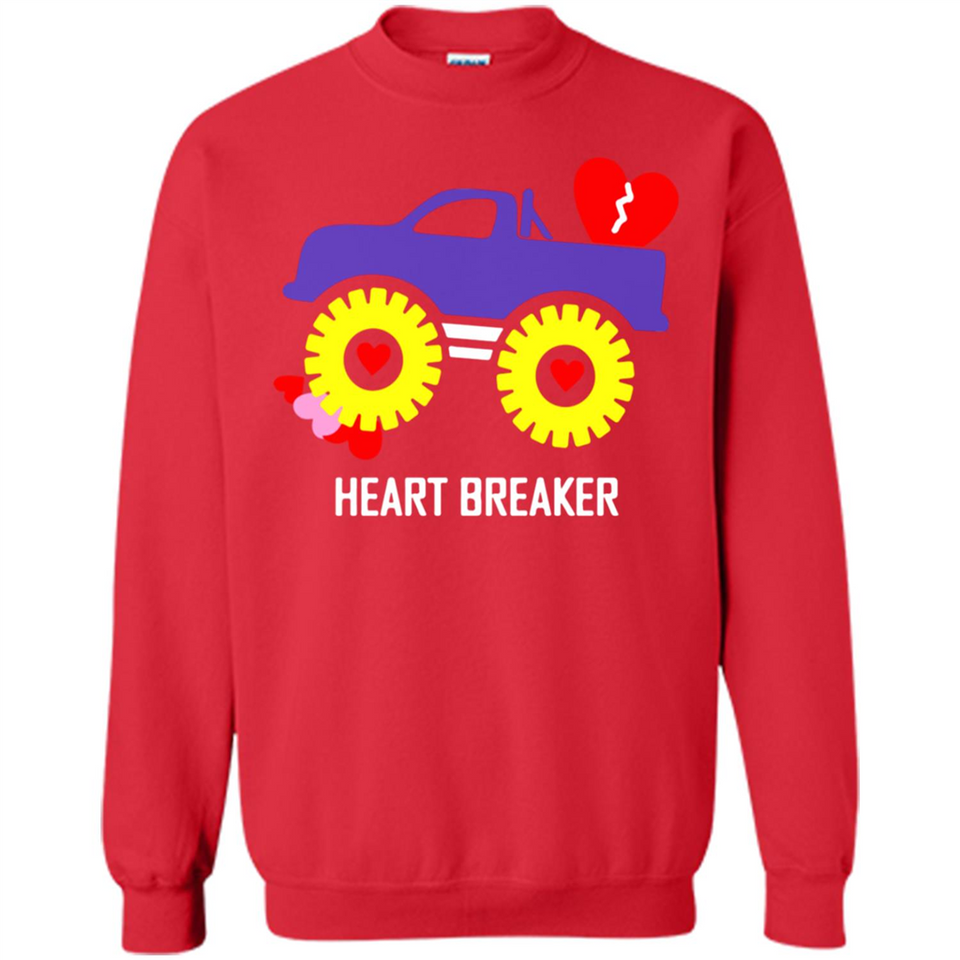 HEART BREAKER BLUE MONSTER TRUCK VALENTINE'S DAY