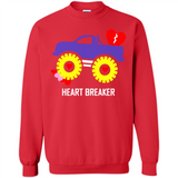 HEART BREAKER BLUE MONSTER TRUCK VALENTINE'S DAY