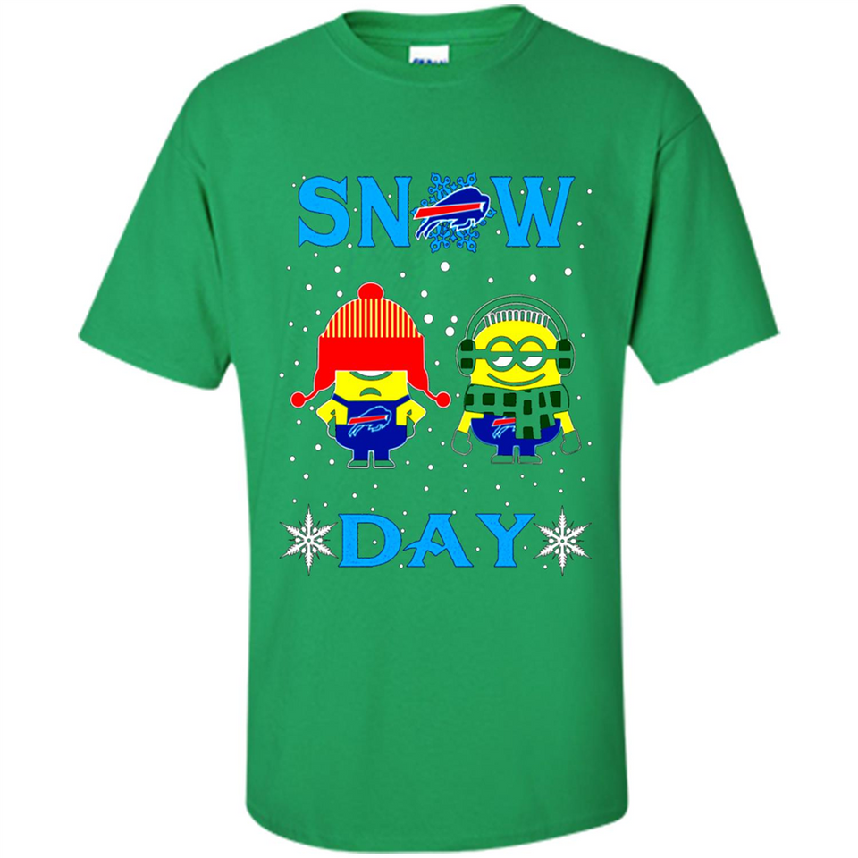 Snow Day Shirt For Buffalo Bills Vs Minion Fans pingpong