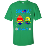 Snow Day Shirt For Buffalo Bills Vs Minion Fans pingpong