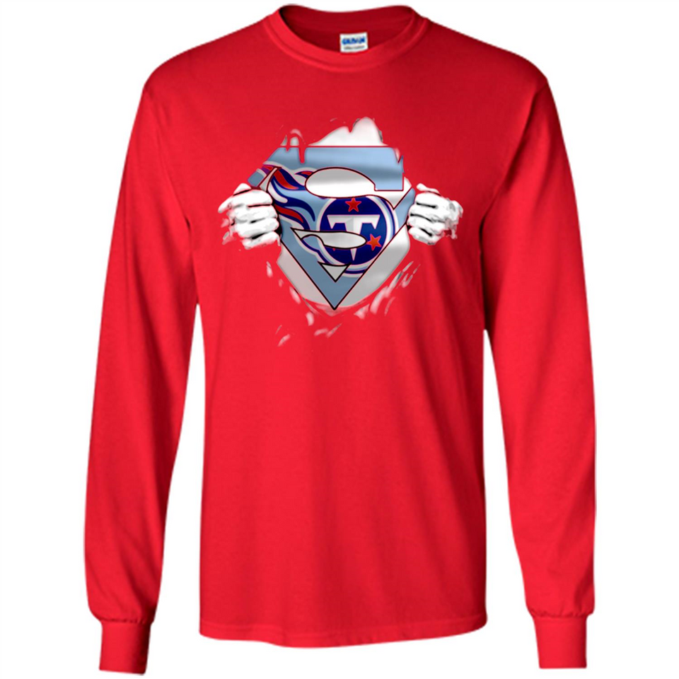 Tennessee Titans And Superman Fans - Long Sleeve T-Shirt