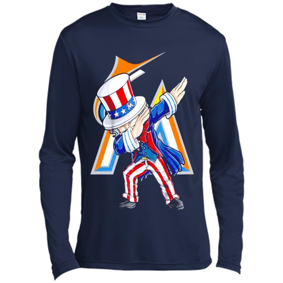 MLB MIAMI MARLINS UNCLE SAM DABBING INDEPENDENCE DAY