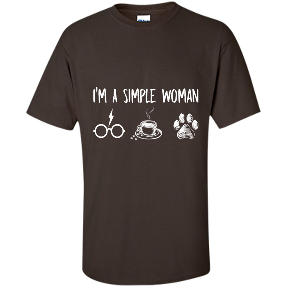 I’m Simple Woman Like Harry Potter, Coffee and Dog