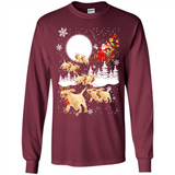 Christmas Santa Golden Retriever Sleigh For Labrador Retriever