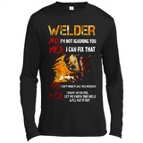 Know I'm on fire let me finish this weld shirt Sweatshirt - Canvas Long Sleeve T-Shirt