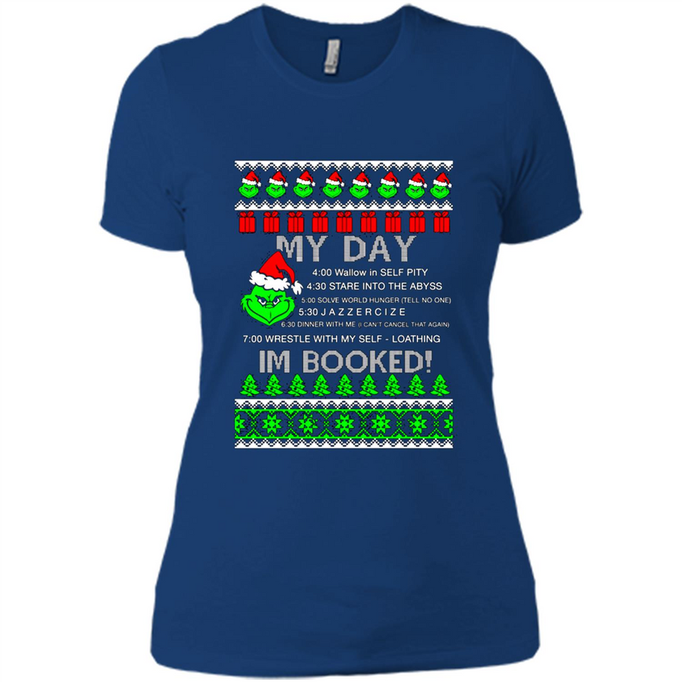 Mr Grinch my day I’m booked Christmas sweater PINGPONG