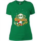 Snoopy Christmas San Francisco Giants - Ladies' Boyfriend T-Shirt