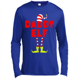 Mens Daddy Elf T-Shirt Funny Matching Christmas Costume - Canvas Long Sleeve T-Shirt