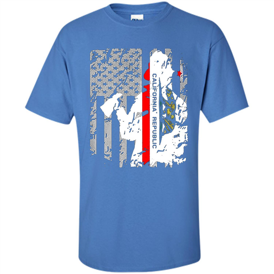 Paradise California Firefighter Thin Red Line Funds Youth T-Shirt PINGPONG - Shirt