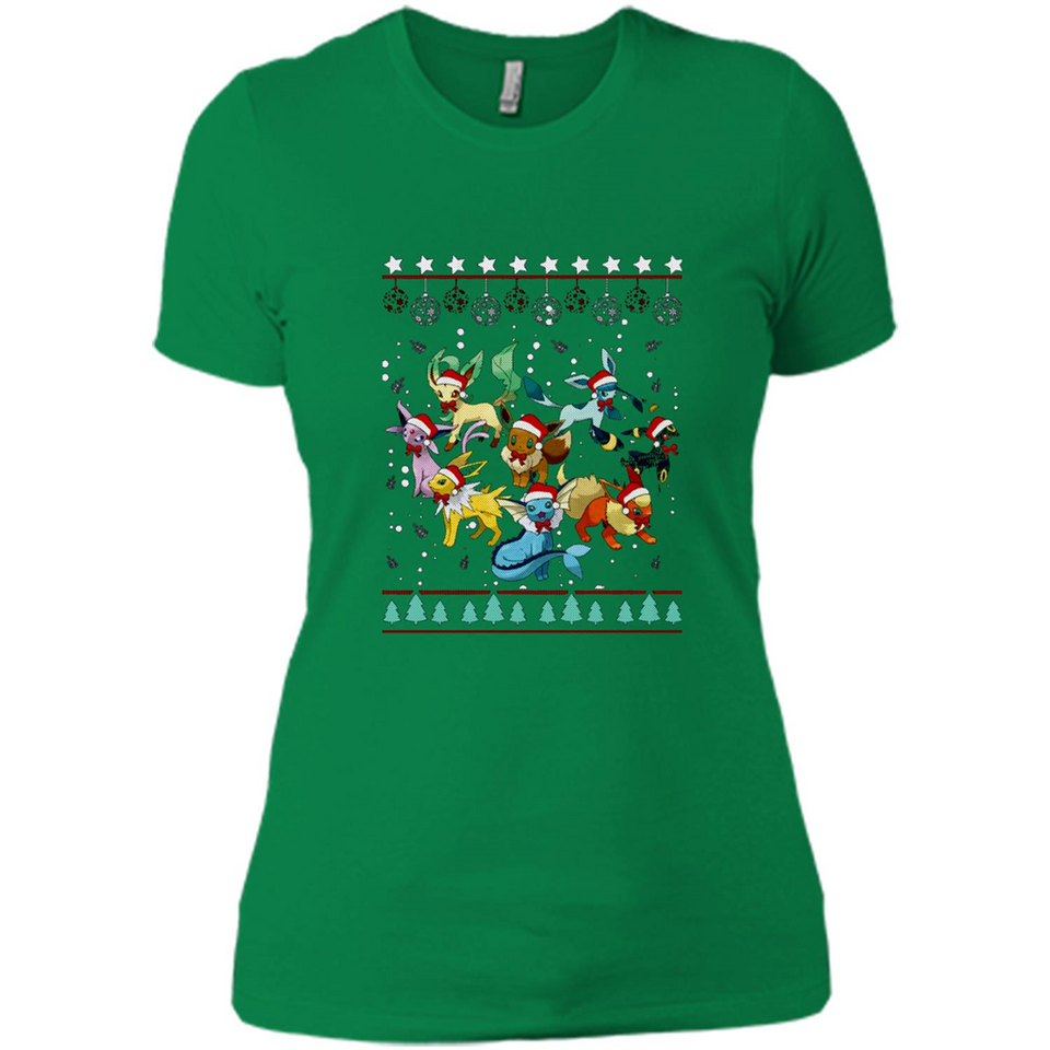 Pokemon Eeveelutions Ugly Christmas Sweater Perfect Christmas PINGPONG