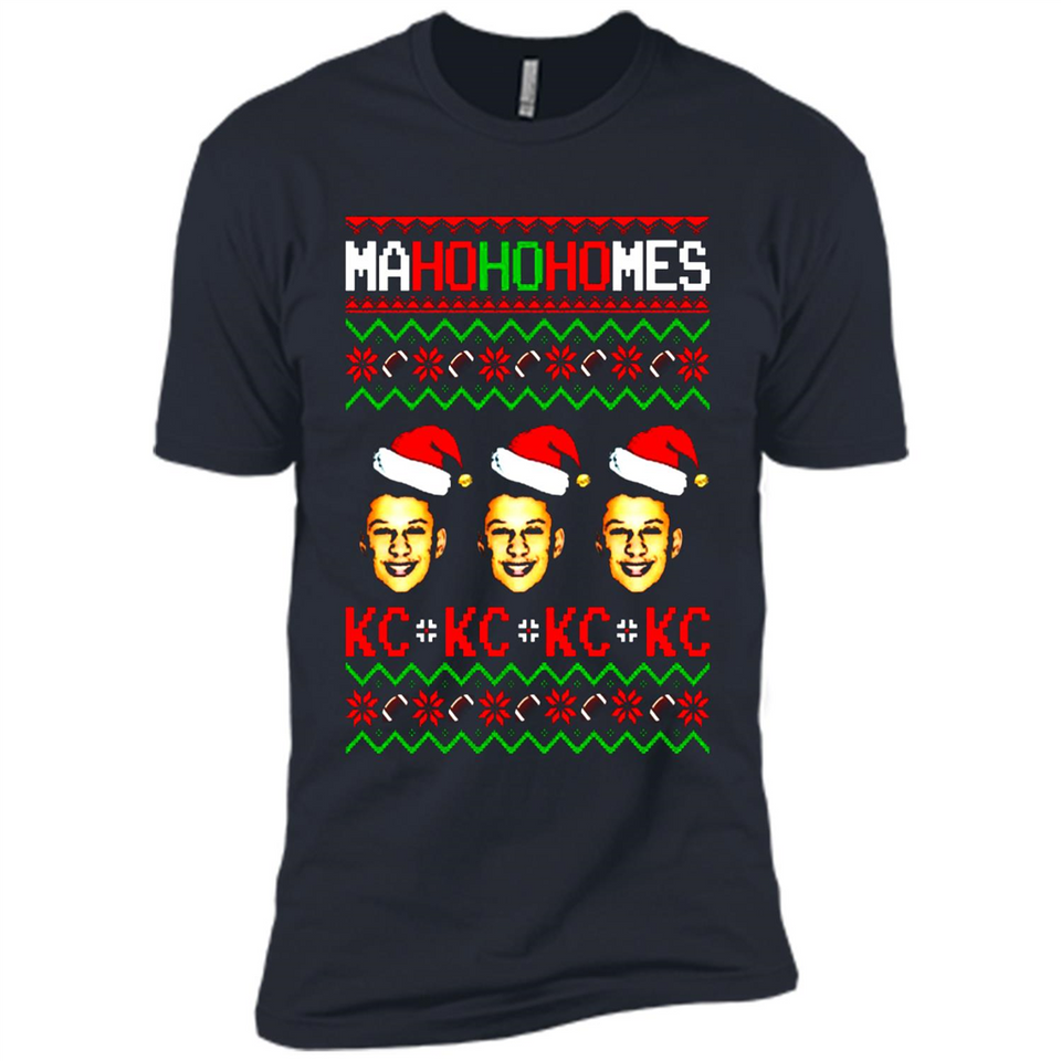 Patrick Mahomes Ma Ho Ho Homes Christmas sweatshirt PINGPONG - Premium Short Sleeve T-Shirt