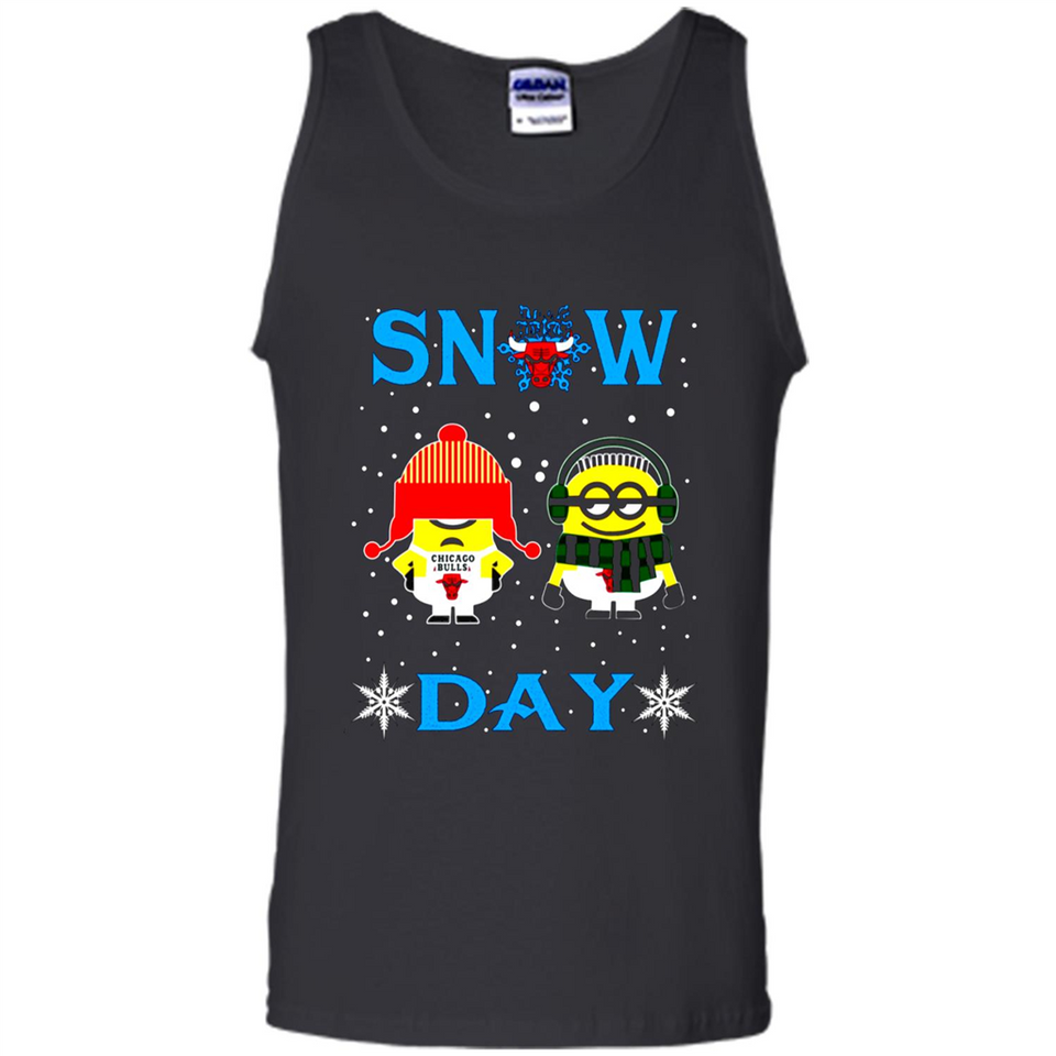 Snow Day Shirt For Chicago Bulls Vs Minion Fans pingpong