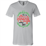 This is My Hallmark-Christmas Movies Watching Sporty T-Shirt - Canvas Unisex V-Neck